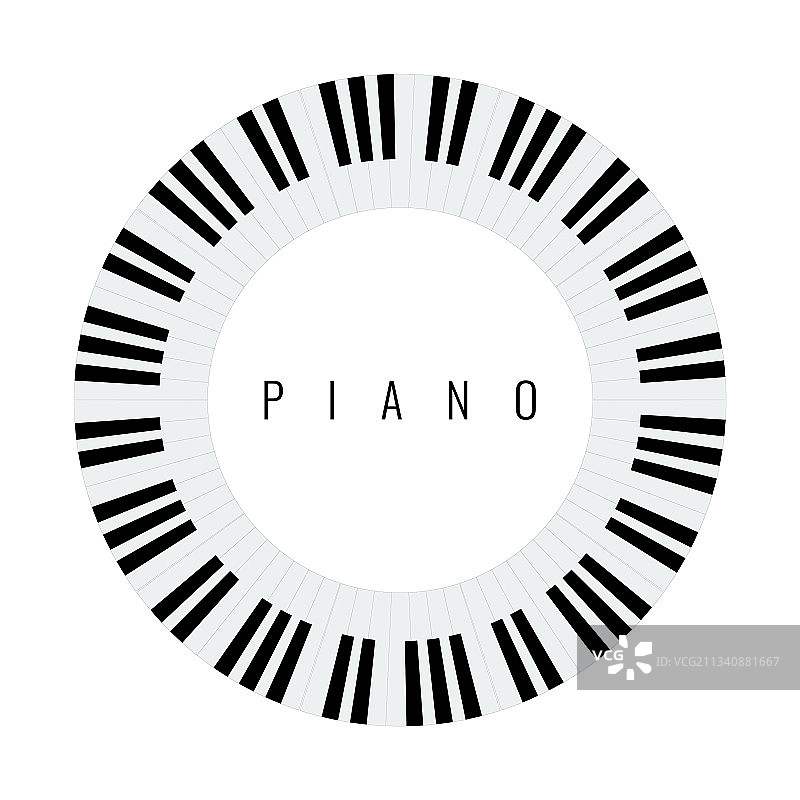 钢琴键盘边框图片素材