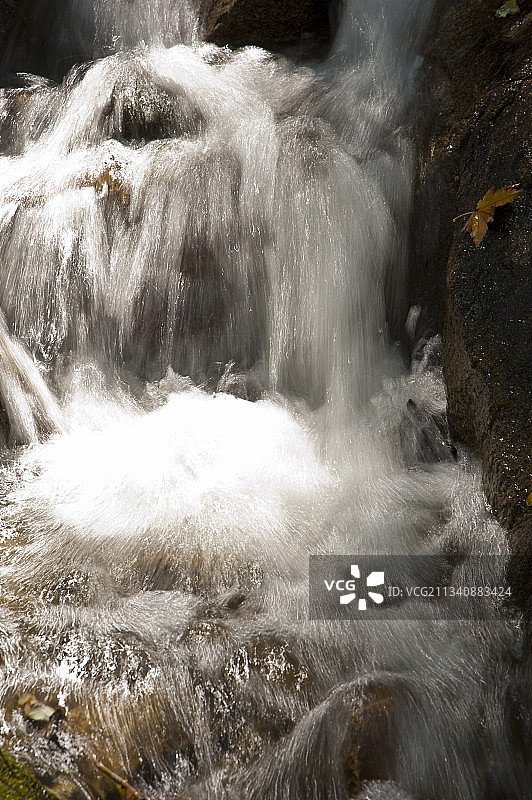 2011-10-02中国，山东省，济南市，九如山风景区，瀑布图片素材