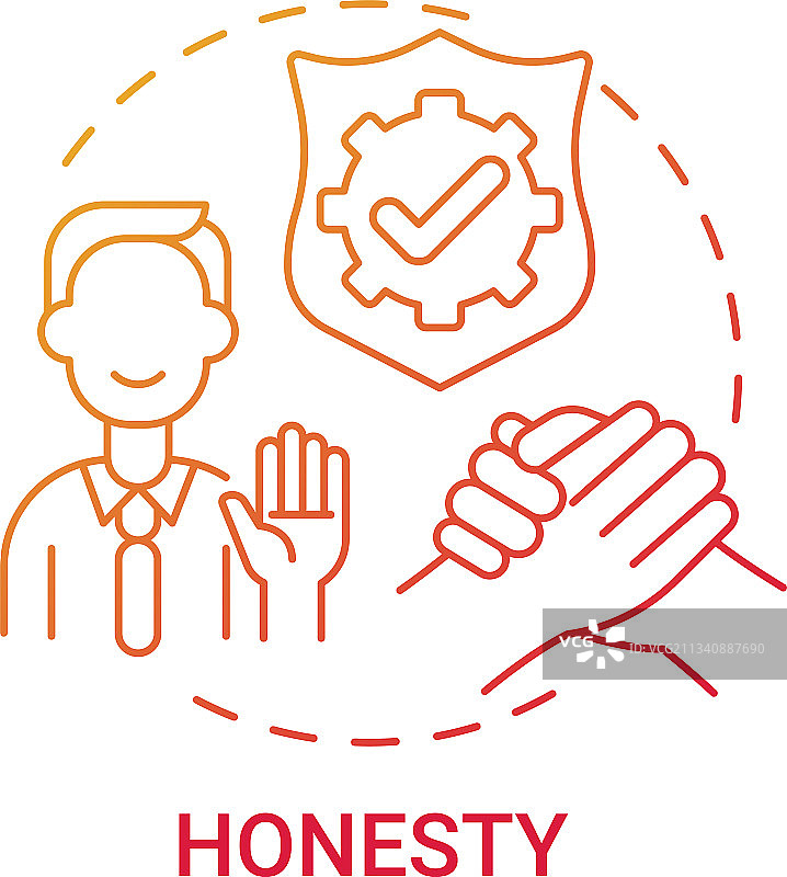 诚实概念图标图片素材