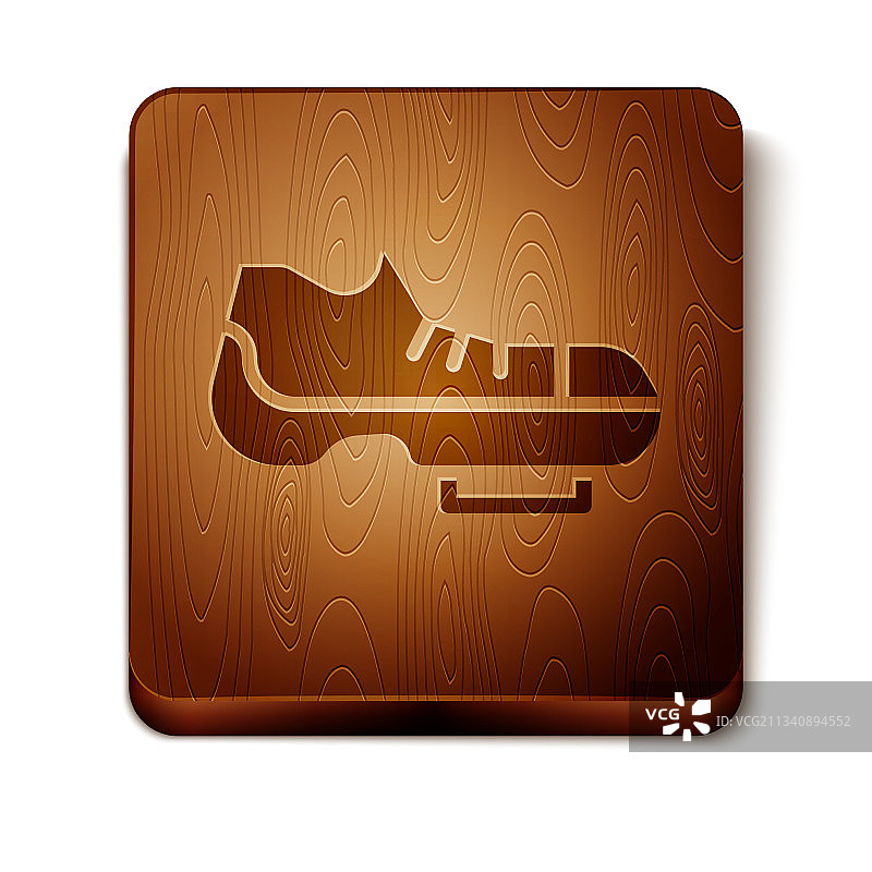 棕色铁人三项自行车鞋图标图片素材