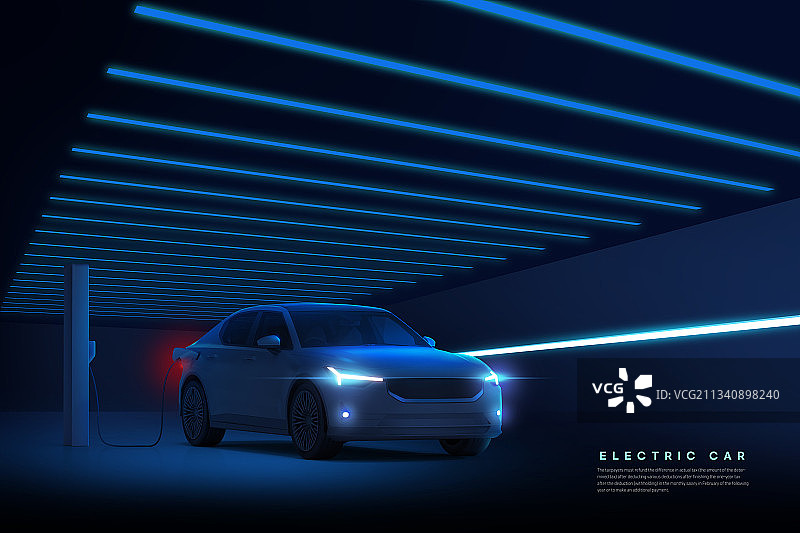 3D电动汽车渲染图片素材