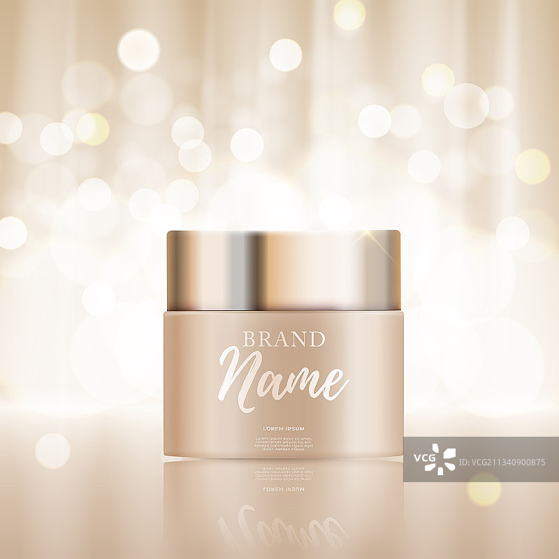 3D逼真自然美妆产品图片素材