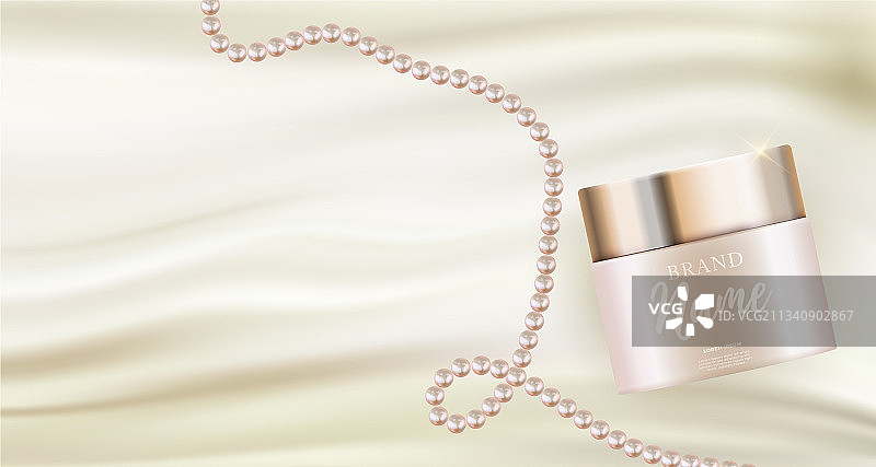 3D逼真自然美妆产品图片素材