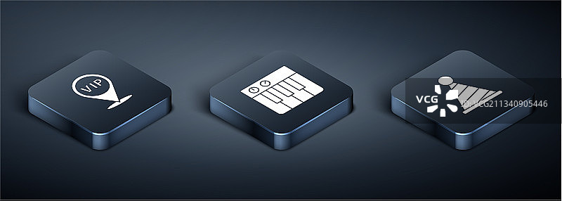 2.5D等距定位贵宾派对帽子音乐图片素材