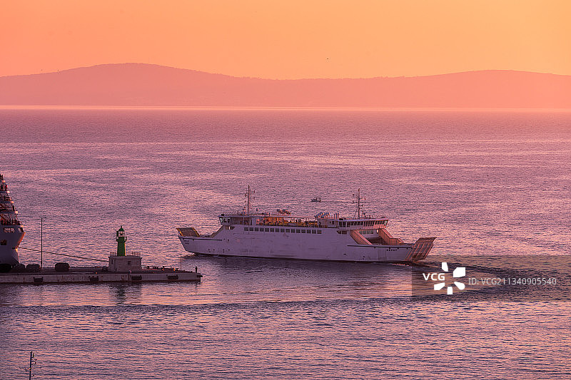 东欧克罗地亚地中海游轮图片素材