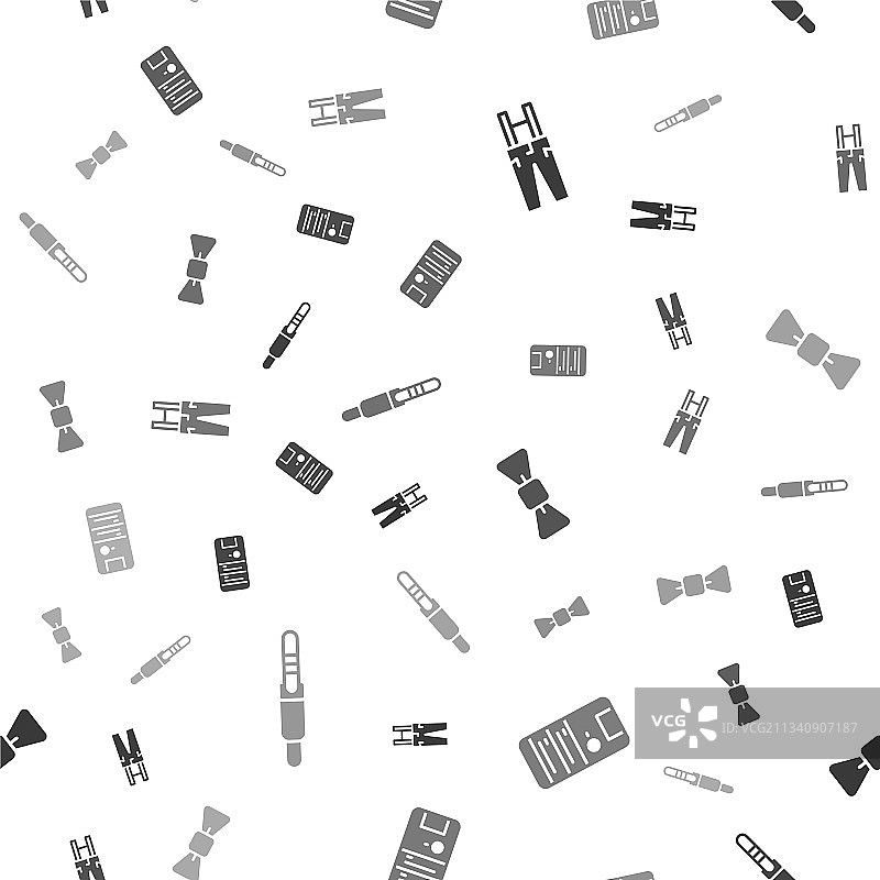 背带裤电脑领结图片素材