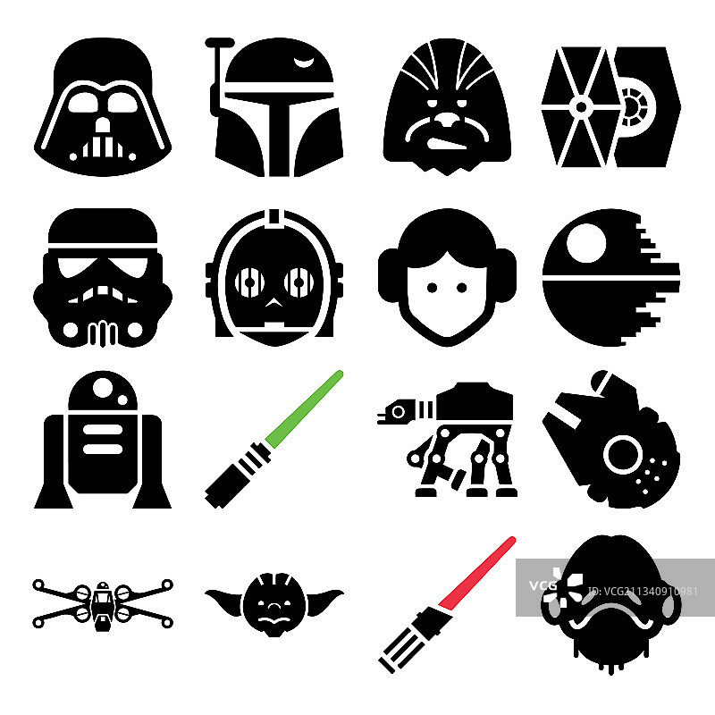 星球大战图标集图片素材