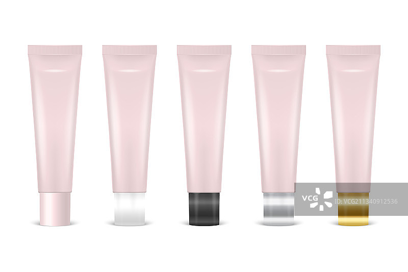 3D仿真塑料金属粉色润唇膏图片素材