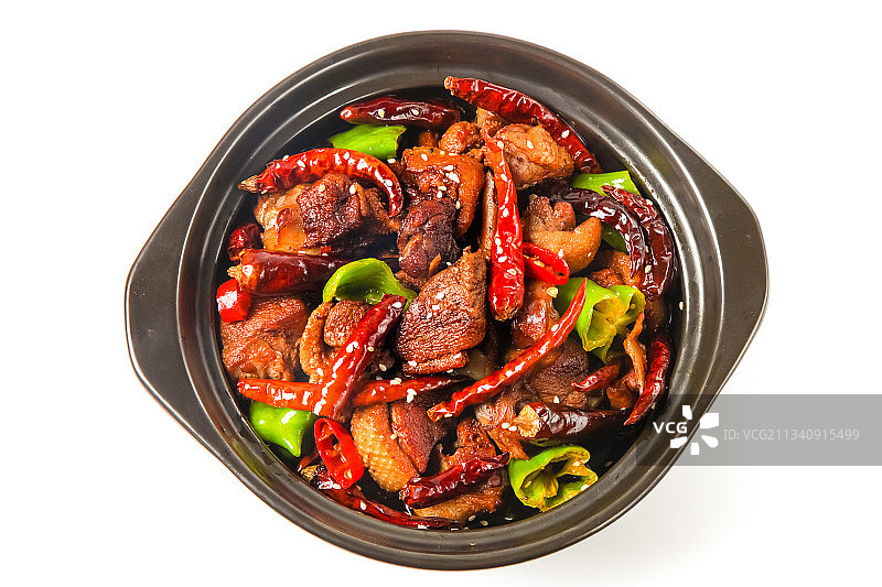 碗里装着香辣鸡煲图片素材