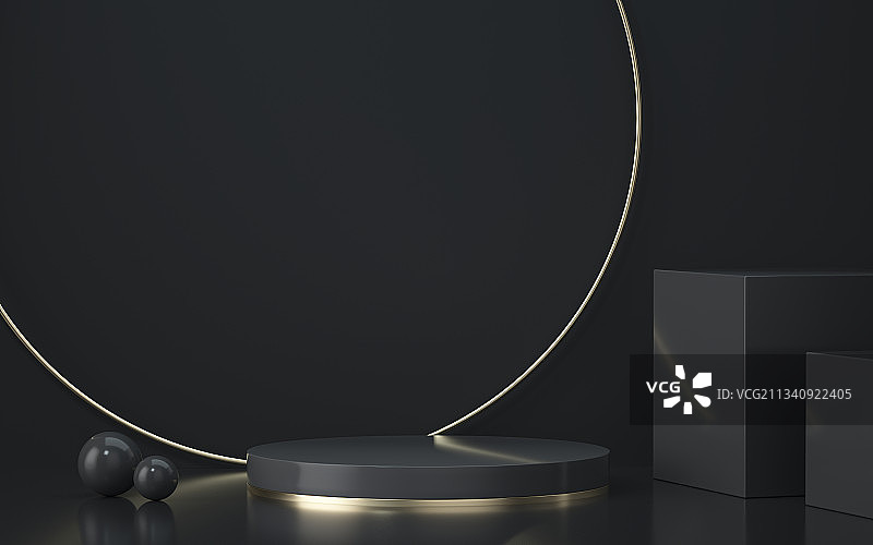 产品展台三维图形背景图片素材