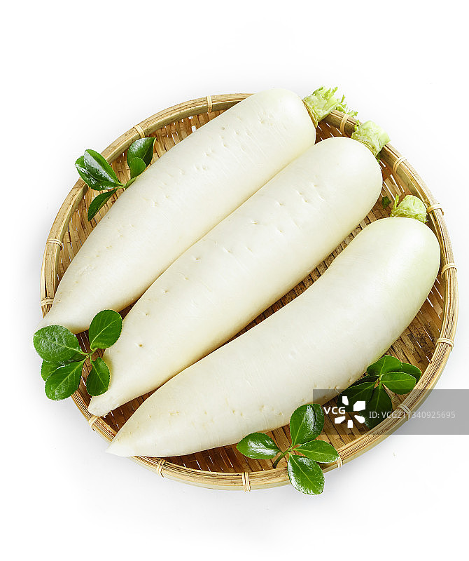 篮子里装着白萝卜图片素材