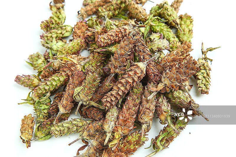 白底上放着夏枯草图片素材