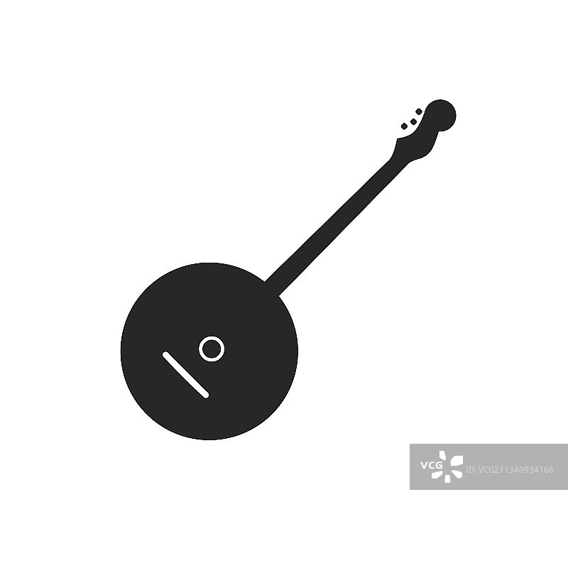 黑色班卓琴弦乐器图片素材