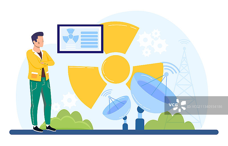 现代科技对辐射污染的影响图片素材