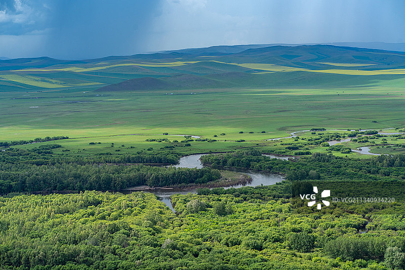 额尔古纳湿地图片素材