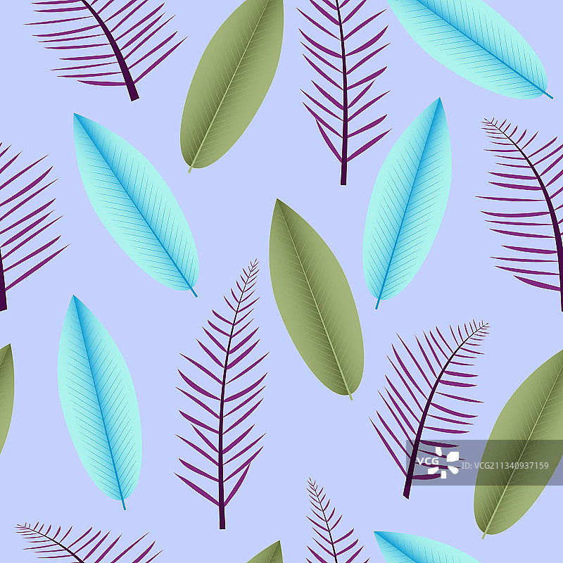 现代无缝小花图案设计图片素材