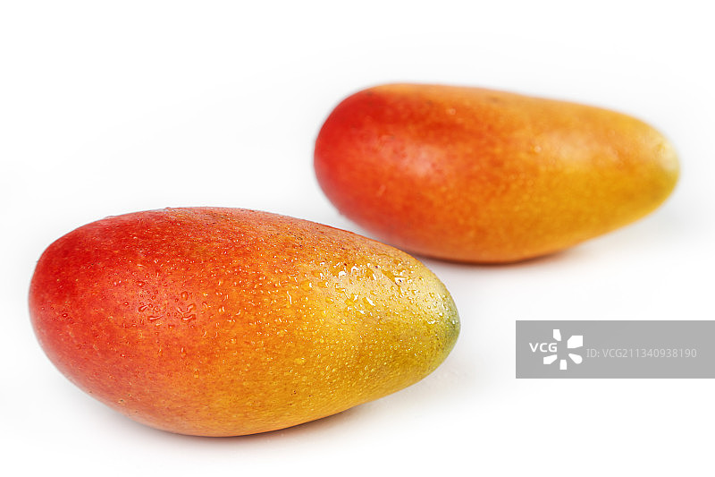 白底上放着新鲜的彩芒图片素材