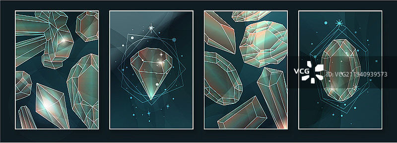 水晶宝石抽象当代艺术图片素材