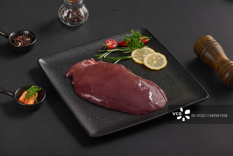 生猪肝图片素材