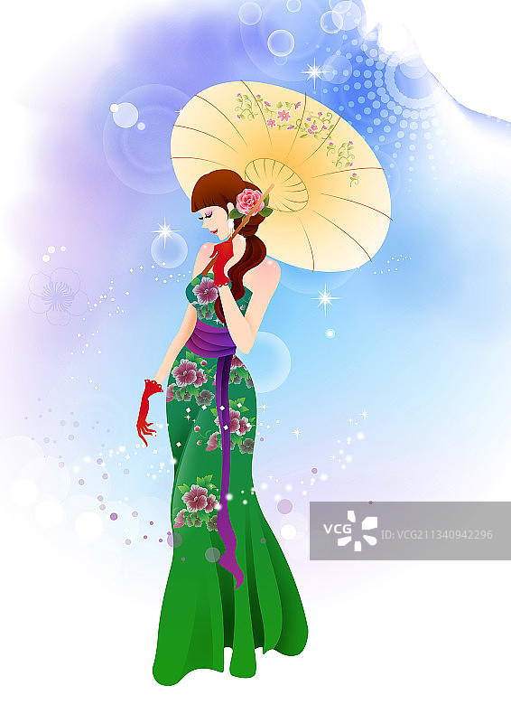 女性插画图片素材