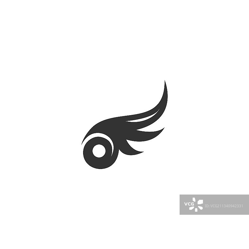 翅膀Logo图标符号设计模板图片素材