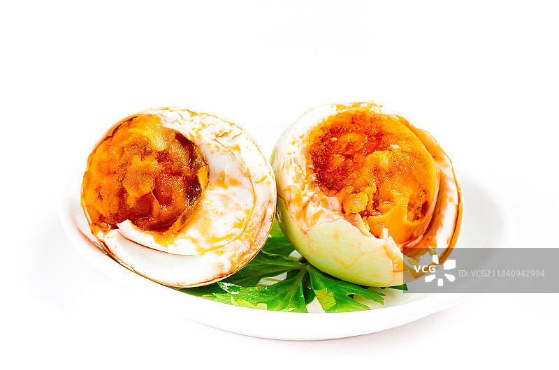 白底上的咸鸭蛋图片素材