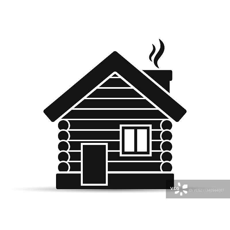 木制房屋扁平图标图片素材