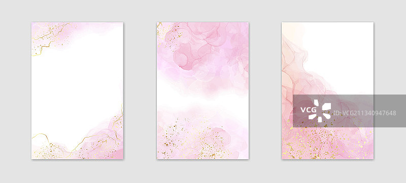 抽象的灰粉色水彩液体背景图片素材