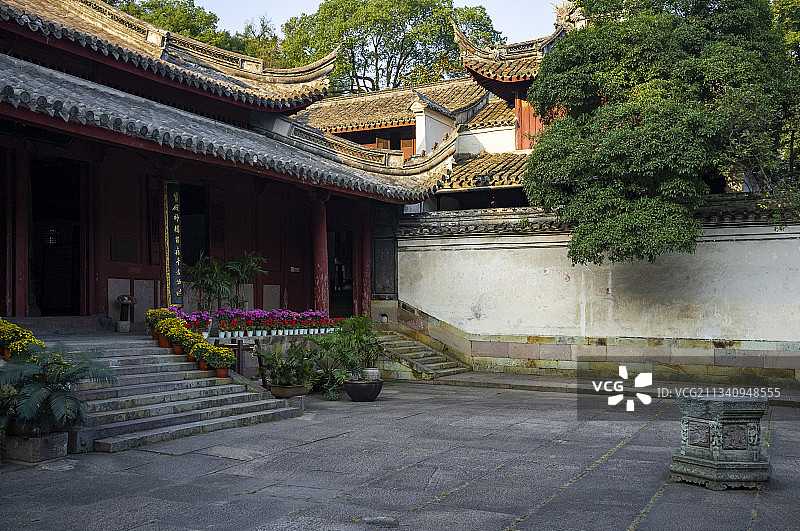 2011-10-22中国，浙江省，宁波市，保国寺图片素材