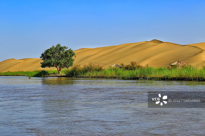 新疆罗布人村寨风景图片素材