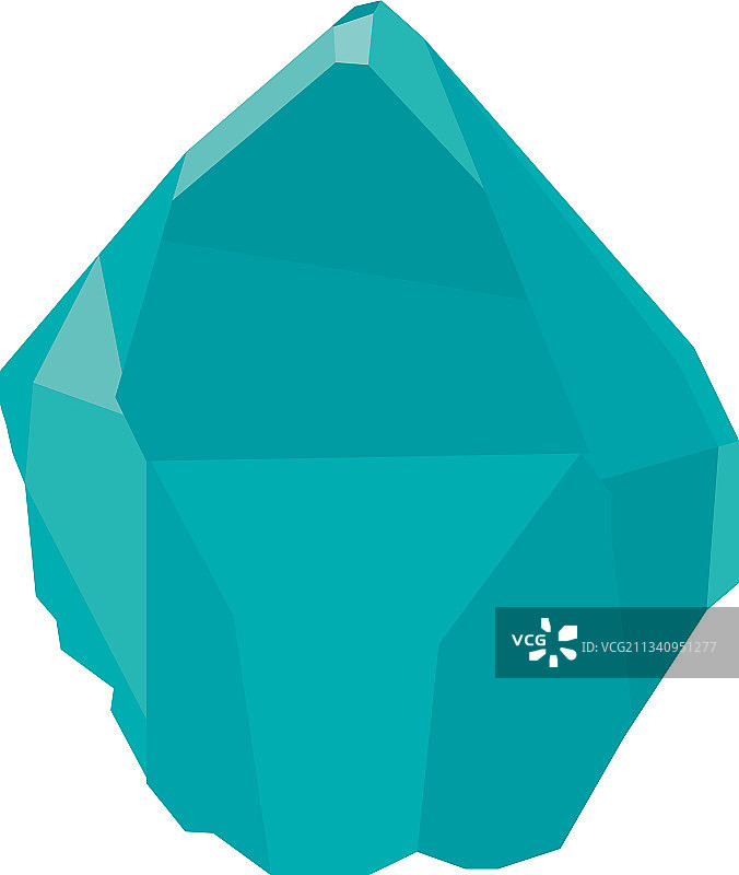 绿松石色水晶设计图片素材