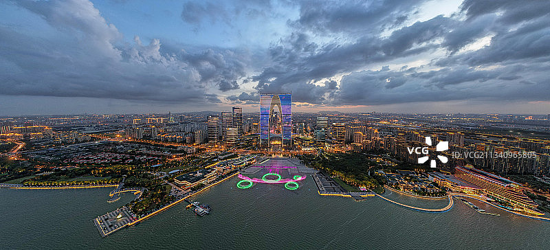 金鸡湖音乐喷泉图片素材