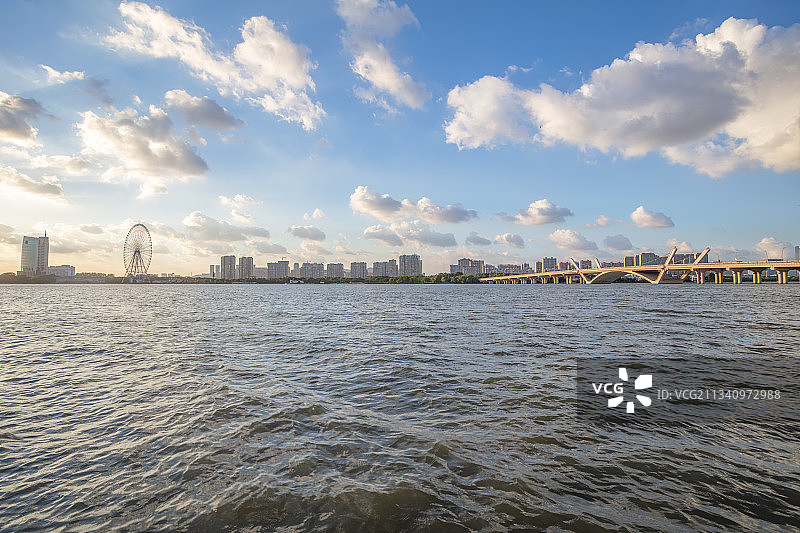 蠡湖日落图片素材