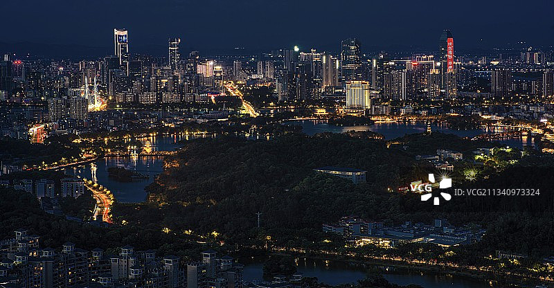 惠州西湖夜晚图片素材