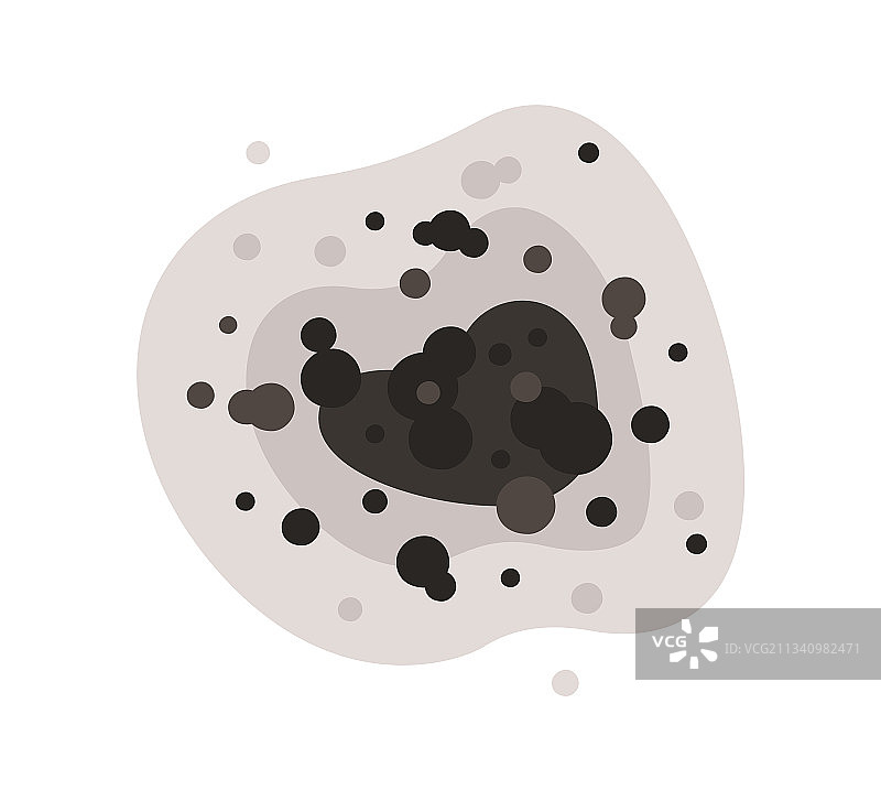 有毒霉菌孢子和真菌形成的黑色霉斑图片素材