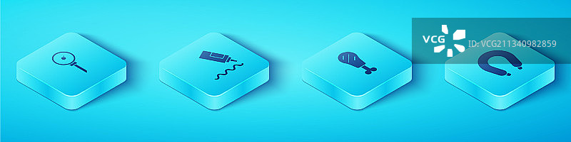 2.5D厨房温度计调味瓶套装图片素材