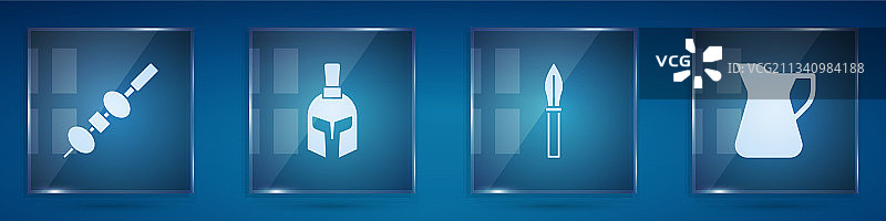 橄榄和奶酪在筷子上希腊头盔合集图片素材