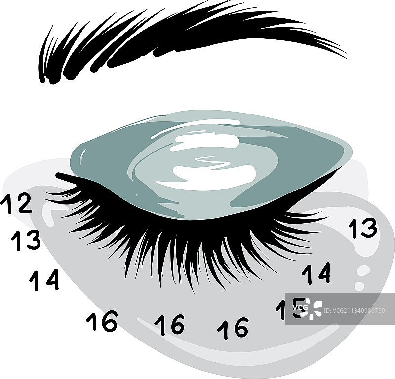 嫁接睫毛艺术设计图片素材