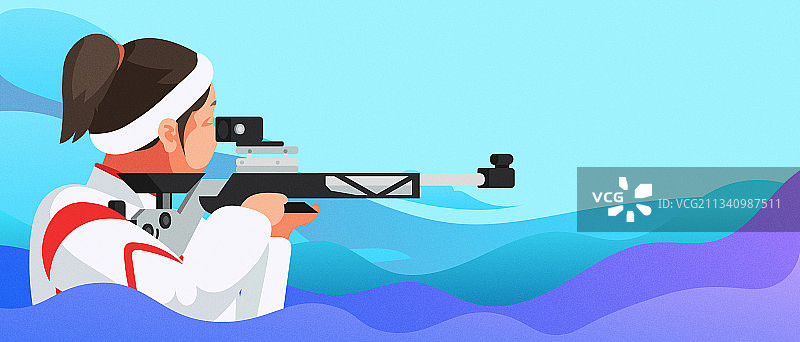 气步枪射击图片素材