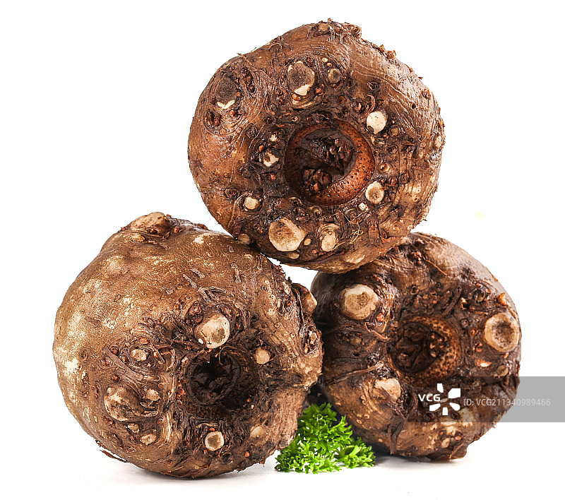 白底上的生魔芋图片素材