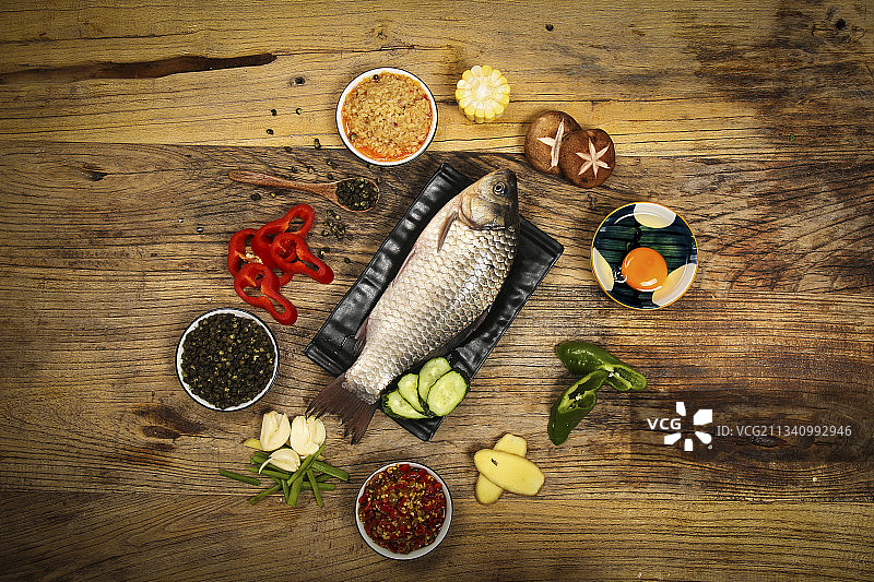 鲫鱼背景纹理图片素材