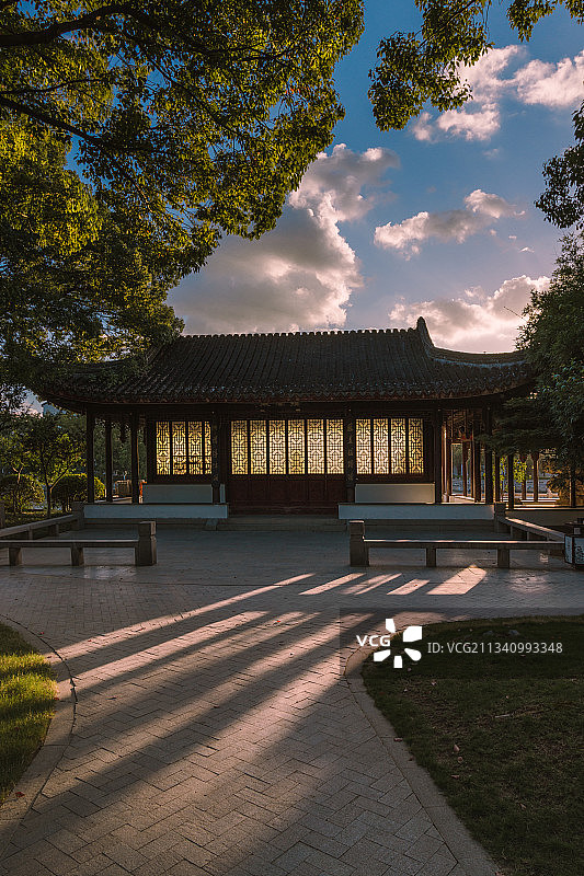 接官厅的傍晚图片素材