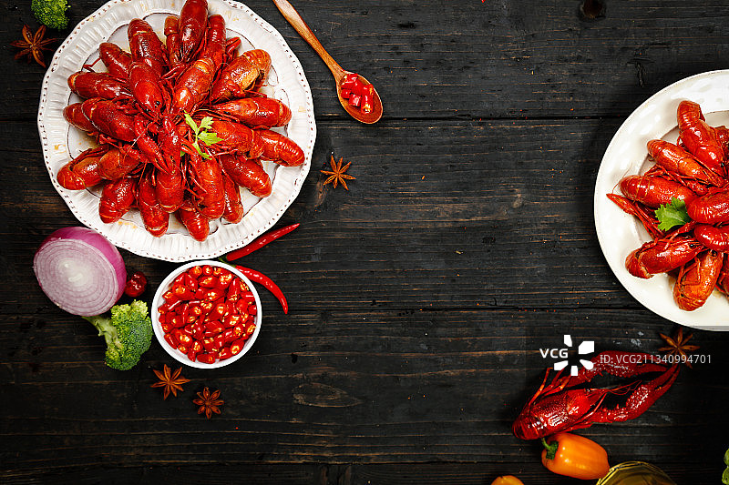 龙虾背景纹理图片素材