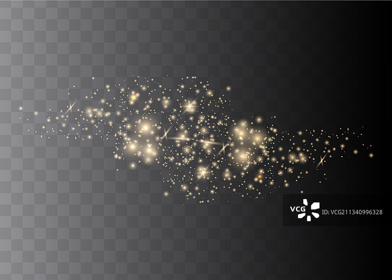 黄色尘埃与金色星光图片素材