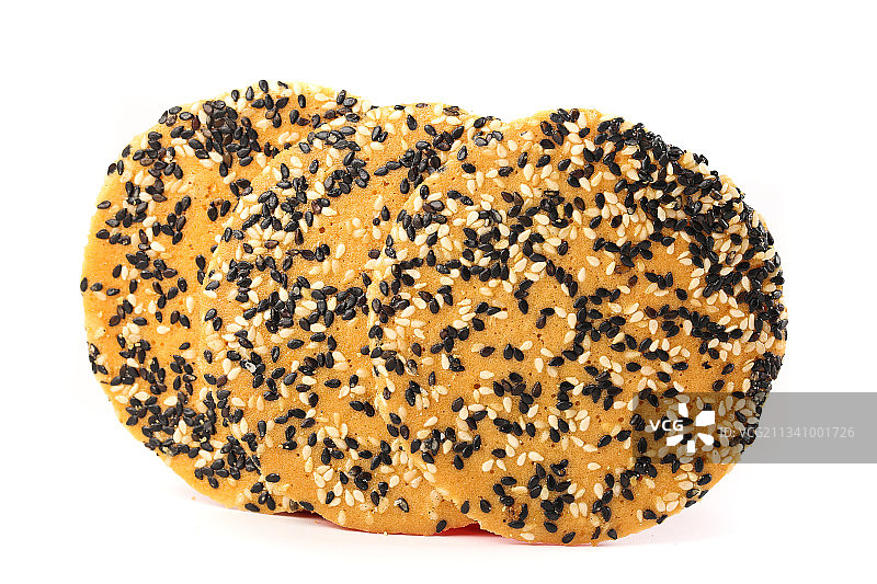 白底上的香酥脆煎饼图片素材