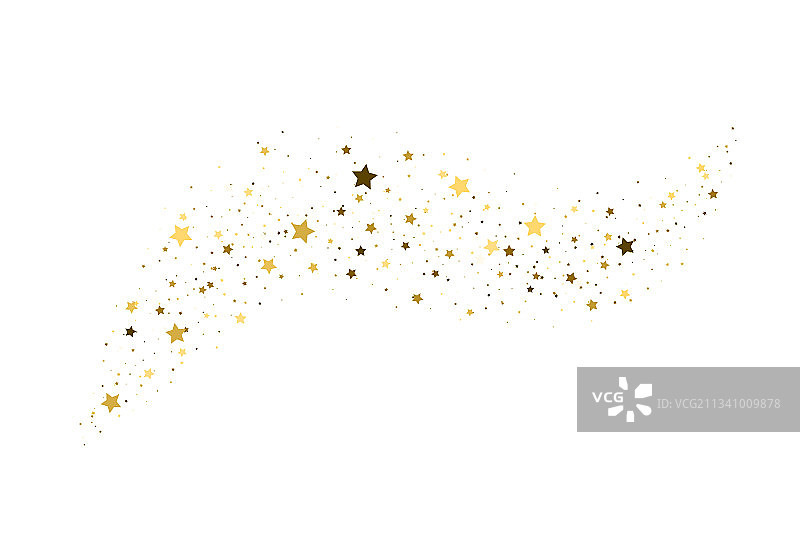 金色飞星彩纸屑图片素材