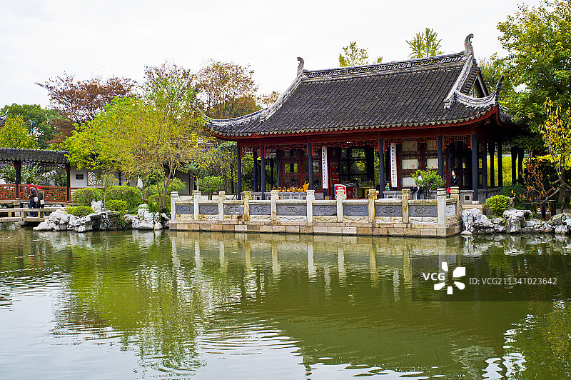 2011-10-26中国，江苏省，苏州市，同里古镇，锦园图片素材