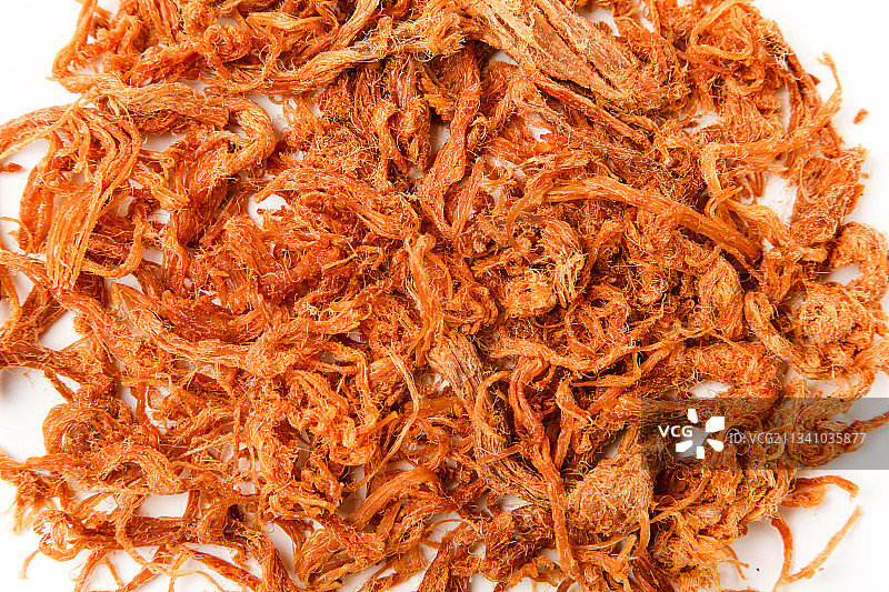 白底上放着猪肉干图片素材