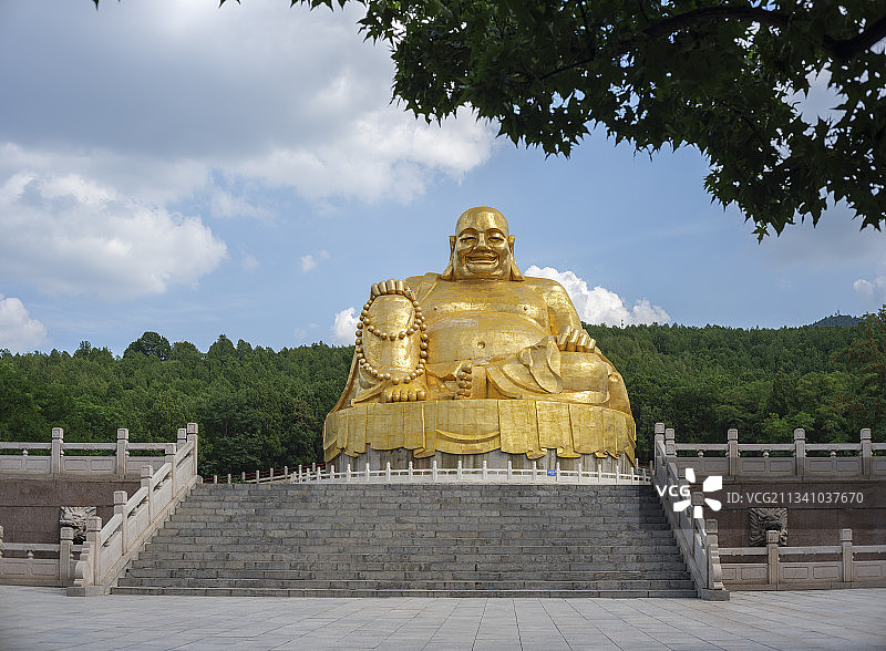 济南千佛山弥勒胜苑图片素材