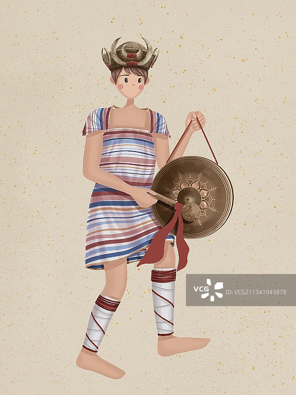 独龙族小伙图片素材